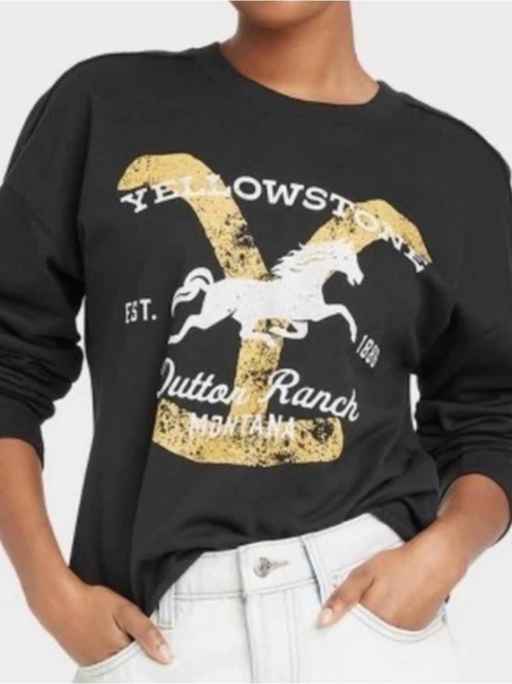 Yellowstone Dutton Ranch Graphic Crewneck Sweatshirt